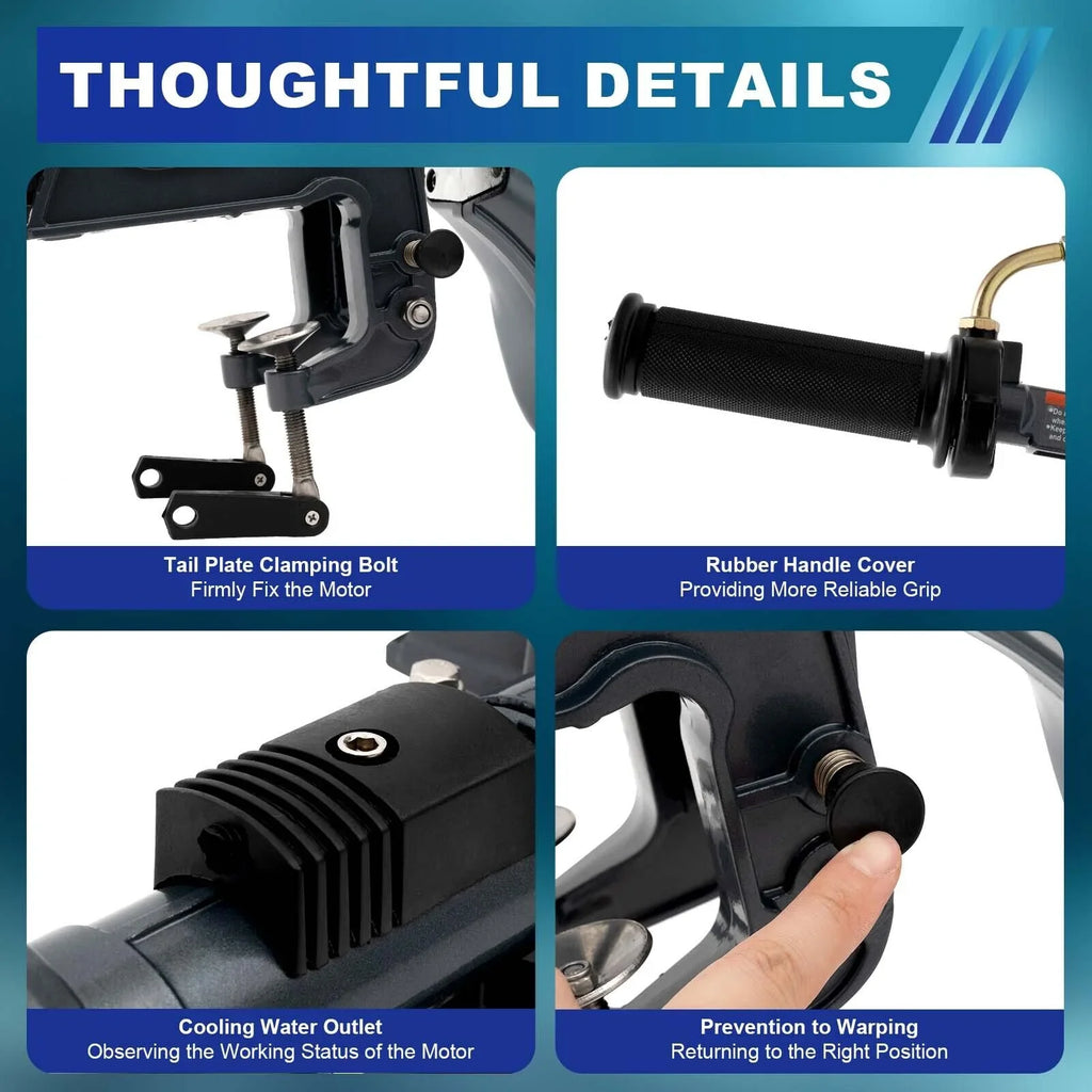 Heavy Duty 3.5 2 Stroke Outboard Engine Motor Boat Engine Water Cooling System