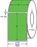 Compulabel 640113, 4" x 6" Green Thermal Transfer Labels