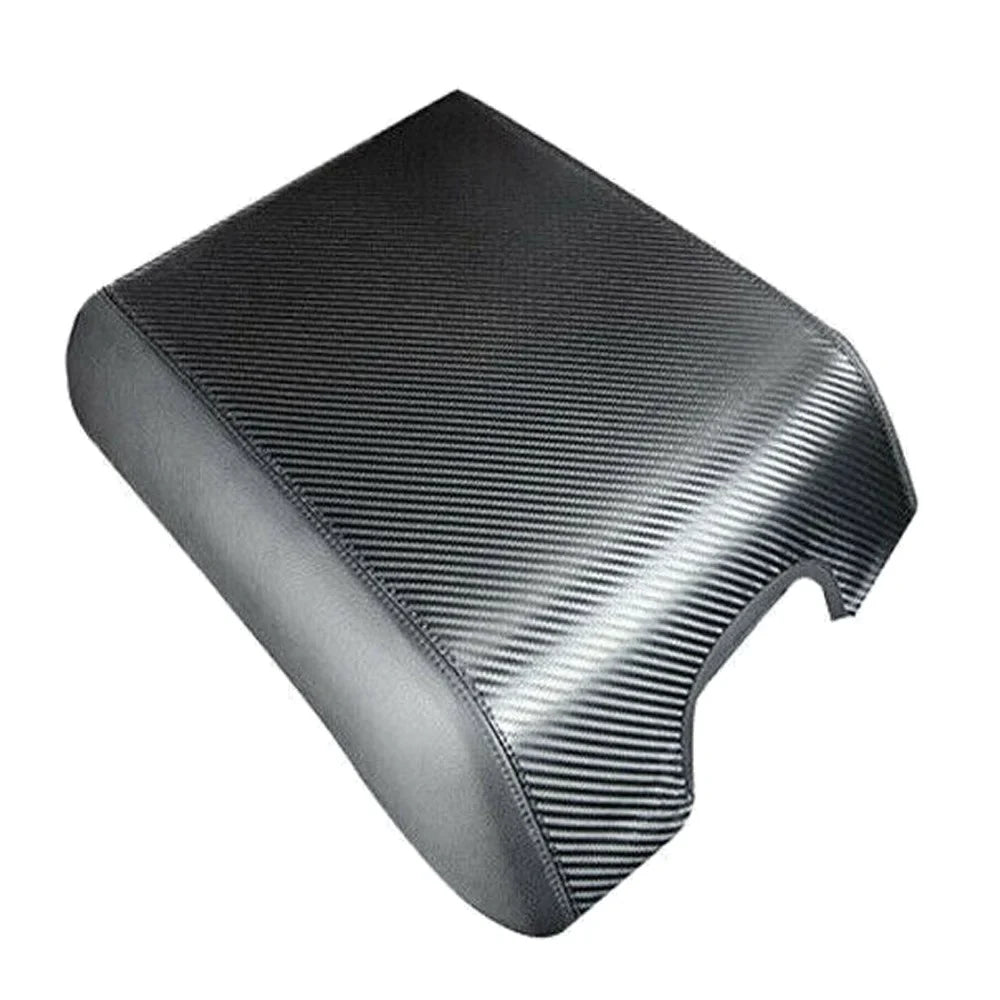 Teledu Leather Center Console Armrest Cover Pad Protector F150 Carbon