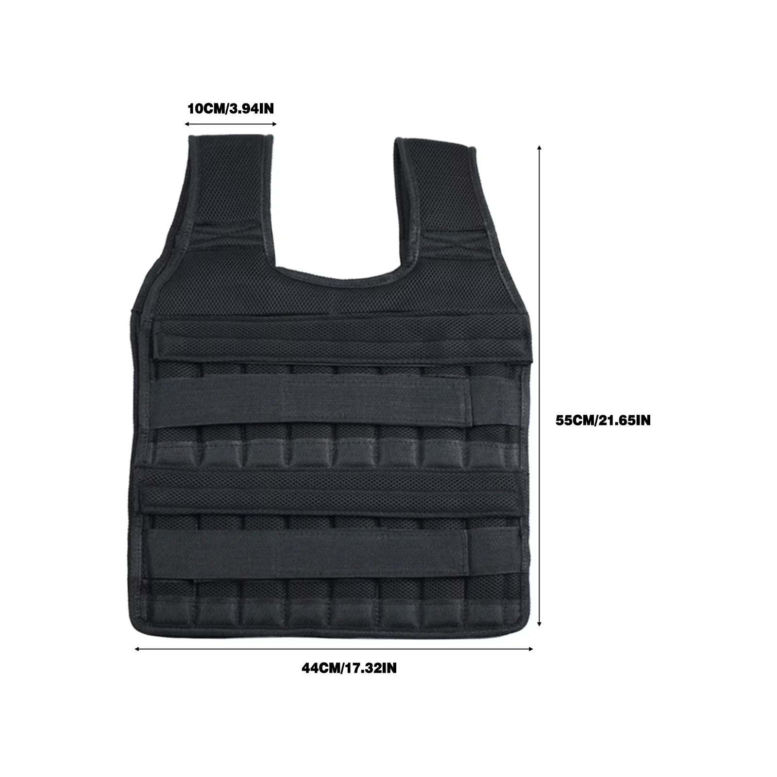 ZiSUGP Adjustable Weighted Vest Men Women Sport Weighted Vest Workout Equipment Body Weight Vest for Adult Exercise Strength Training Fitness ( Weight PLatitudees Not Included )