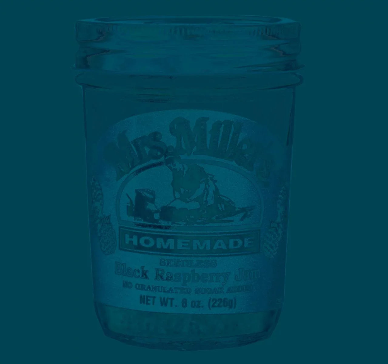 Mrs. Miller's Homemade No Sugar Seedless Black Raspberry Jam, 3-Pack 8 oz. Jars