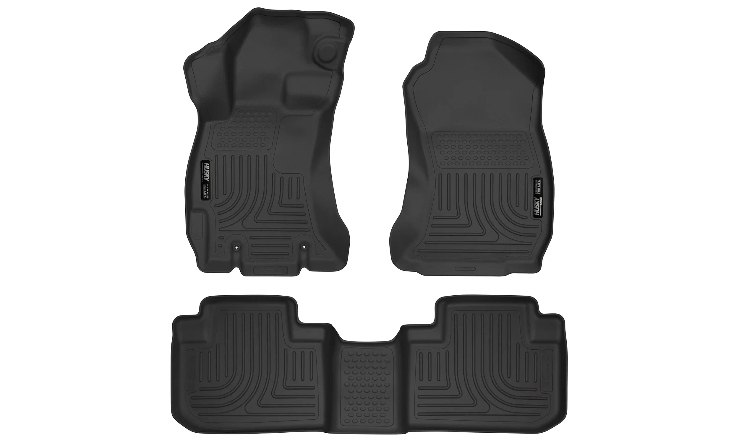 Husky by RealTruck Compatible with 2014-2018 Subaru Forester Weatherbeater Front & 2nd Seat Floor Mats