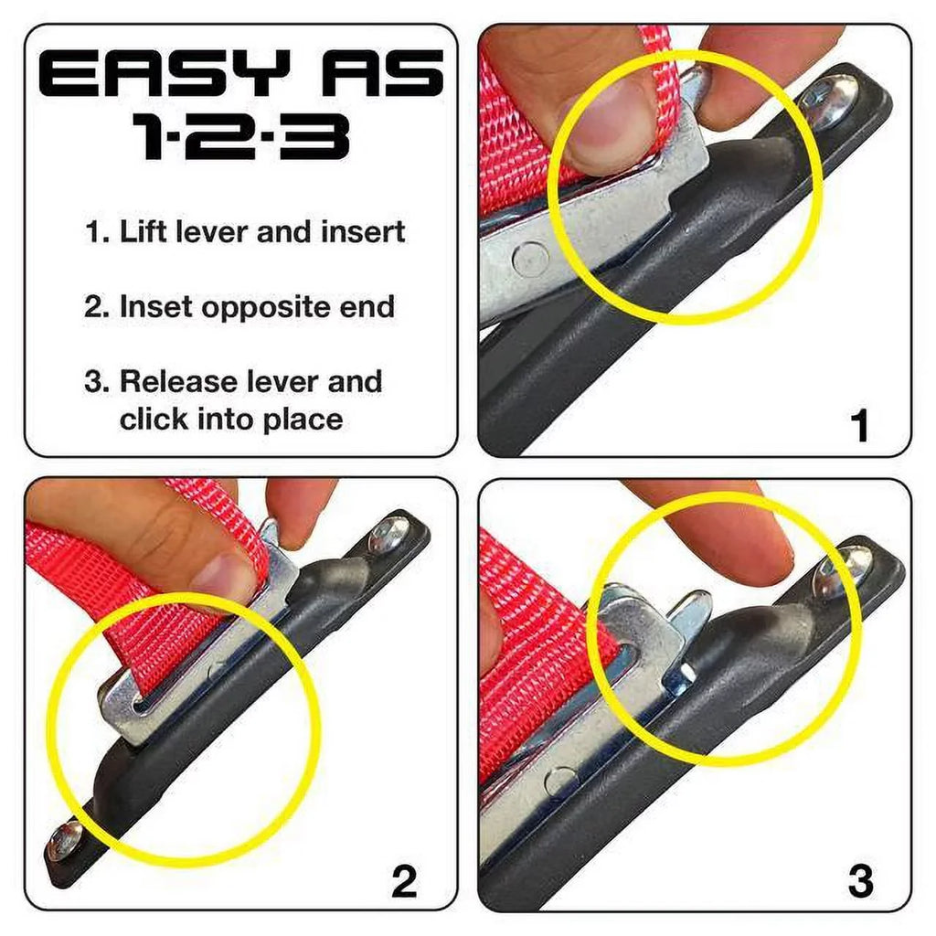 Snap-Loc E-Strap System Bonus Pack Plus with 2 x 16 in. Ratchet for Trucks & Trailers