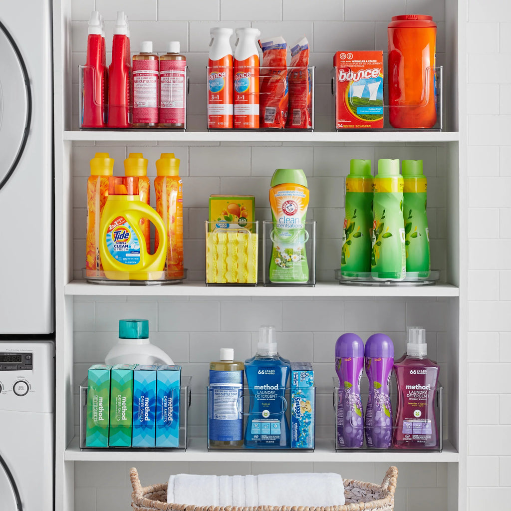 The Home Edit 10 Piece Laundry Edit, Clear Plastic Modular Storage System