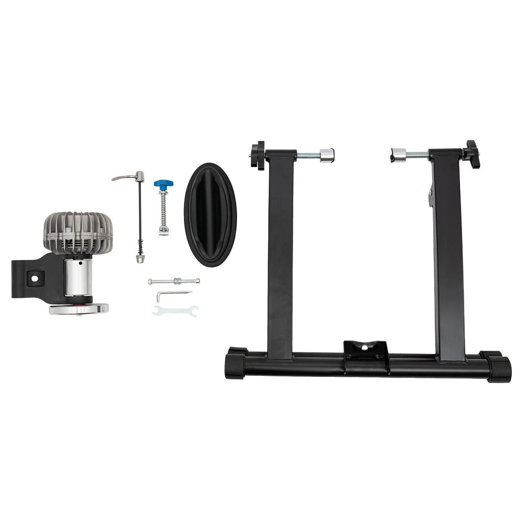 Portable Bike Trainer Stand Indoor Bicycle Trainer Stand Training Rack 26-29 700C Bike 900W Black