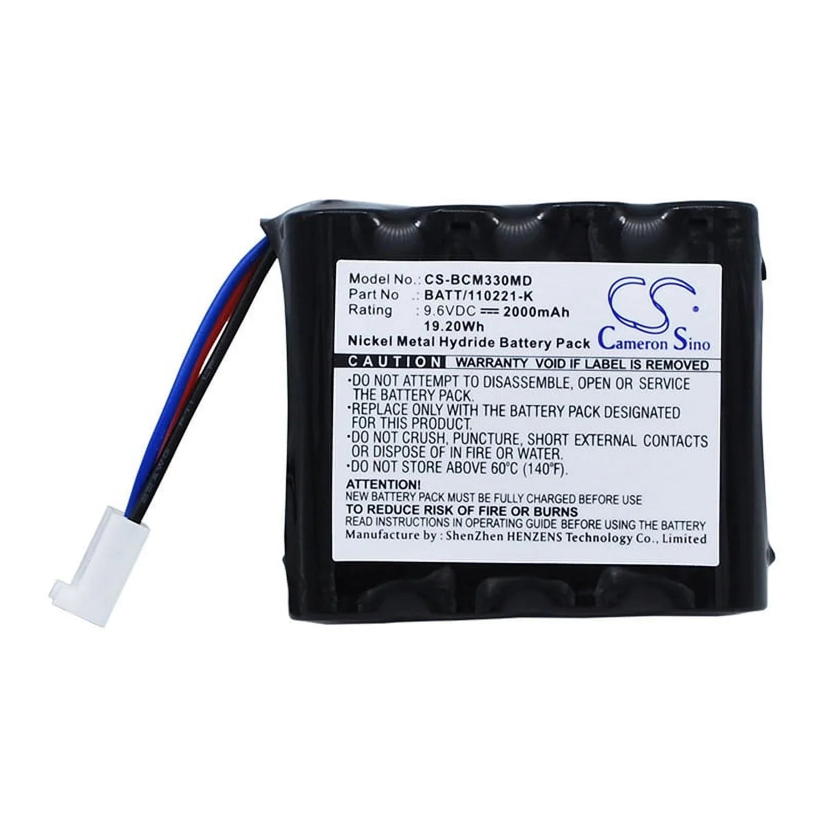Cs Applicable To Bci Capnocheck Co2 /3303/Ad700 Medical Battery 120221