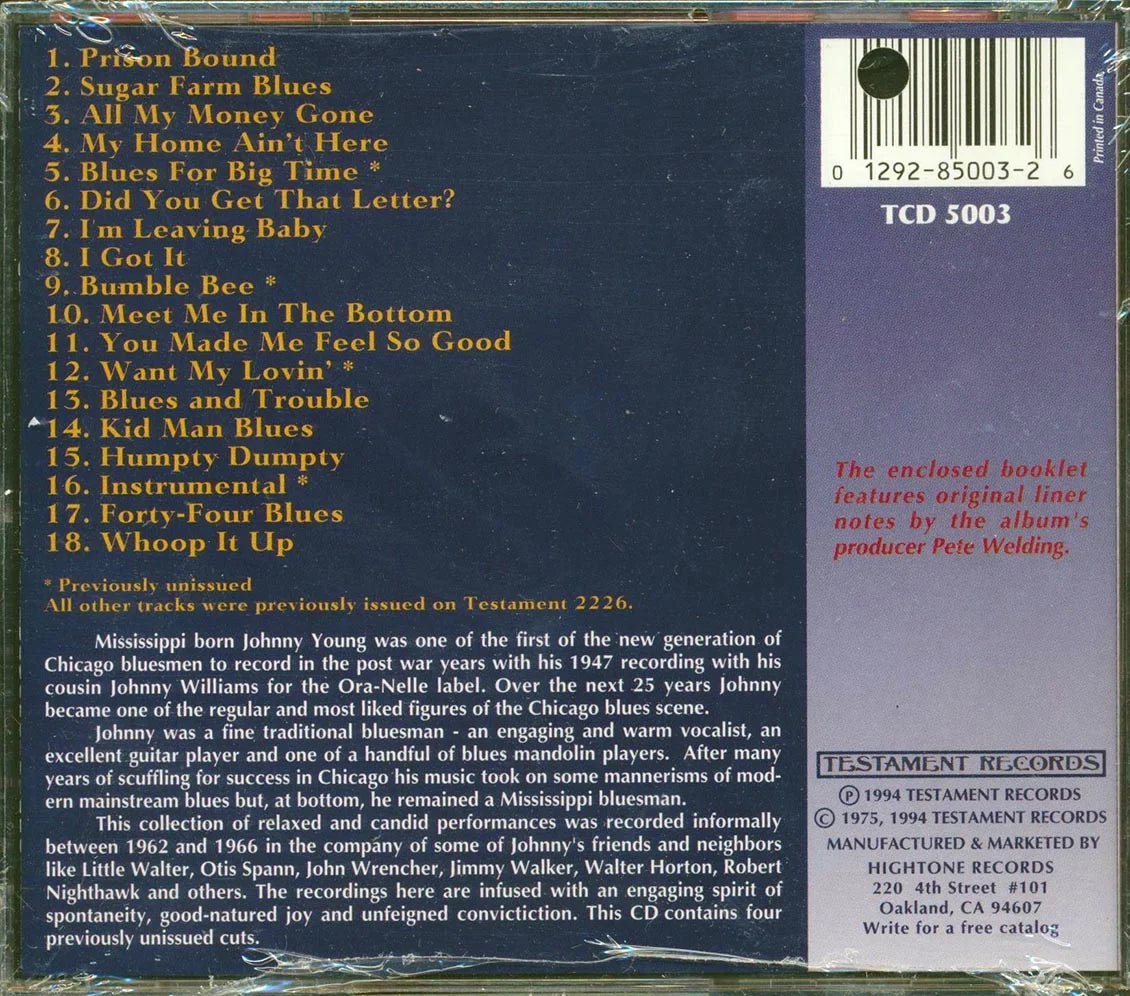 Johnny Young and His Friends (CD) by Johnny Young and His Friends