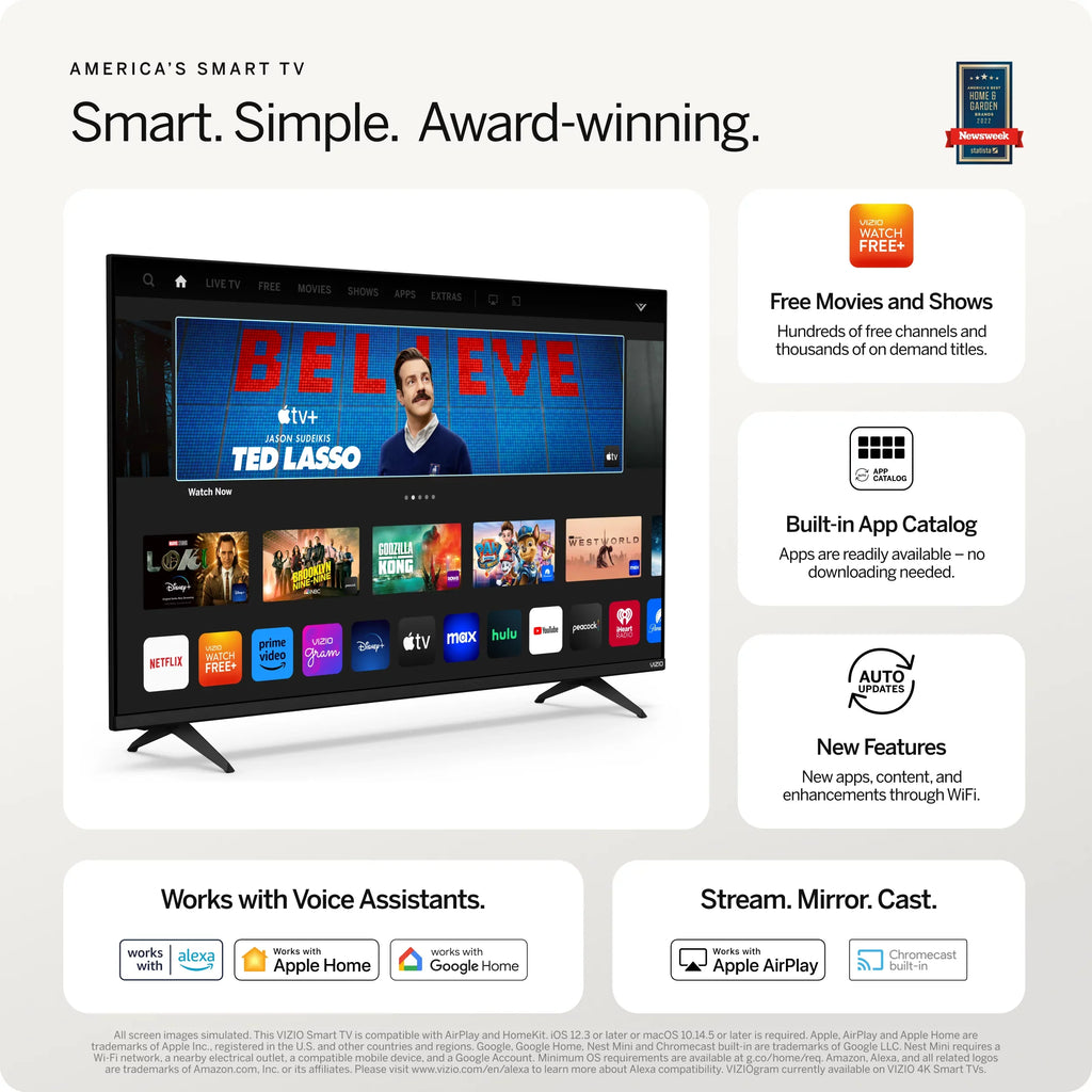 Restored VIZIO 32" Class D-Series FHD LED Smart TV NEW 2023 (Online Only) D32fM-K01 [Refurbished]