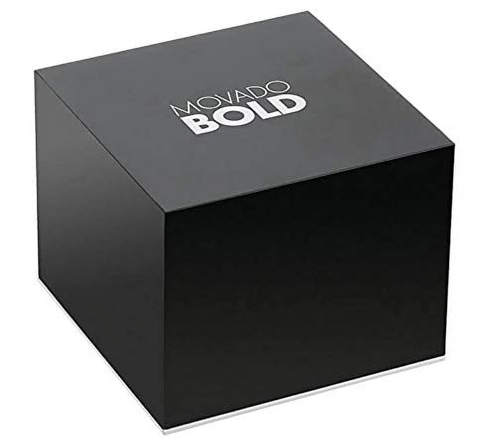 Movado Bold Fusion Swiss Ion-PLatitudeed Gold Steel Case, Silicone strap Men's Watch