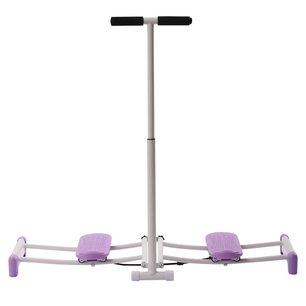 Fichiouy 100kg Pelvic Floor Muscle Fitness Training Equip Hip Trainer with Adjustable Rods Training Device Purple for Home Gym