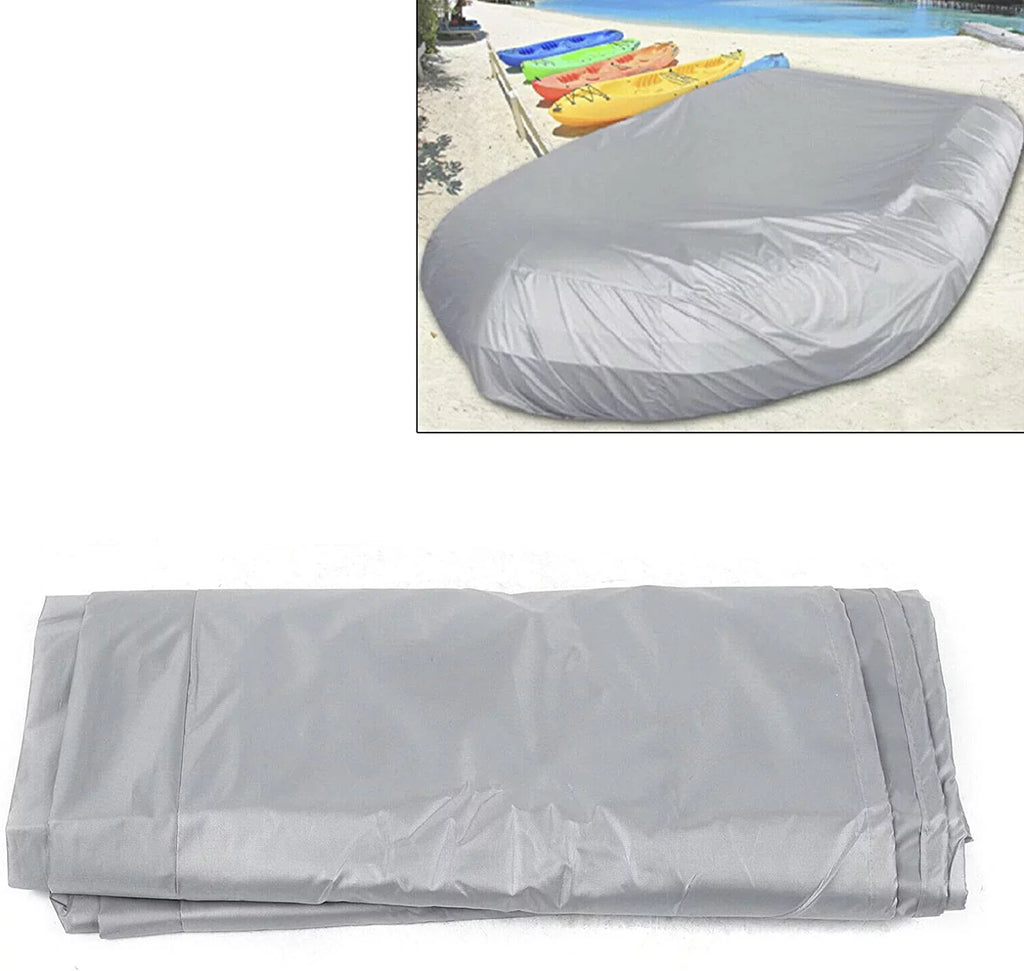 Miumaeov InfLatitudeable Boat Cover Heavy-Duty Waterproof and UV-Resistant Marine Grade Polyester for V-Shaped Hull Professional Type Fishing Boat Speed Boat Bass Boat