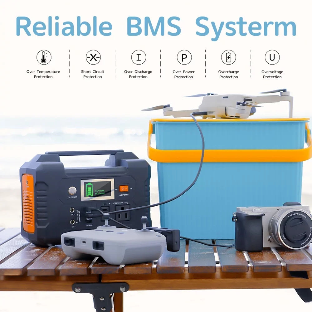 Flashfish PortableStation,200w Batterye200 200w E200 - 40800mah/151wh 200w Solar 200w Modes - Battery Station 40800mah/151wh E200 Portable Solar 3 Modes 40800mah/151wh Solar 200w Battery