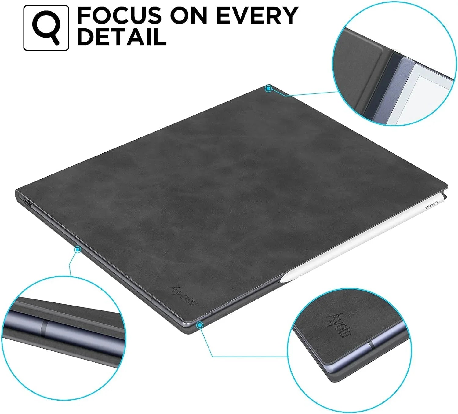 Ayotu Case for Remarkable 2 Paper Tablet 10.3" 2020 Released, Book Folio Design with Bulit-in Magnet, Premuin PU