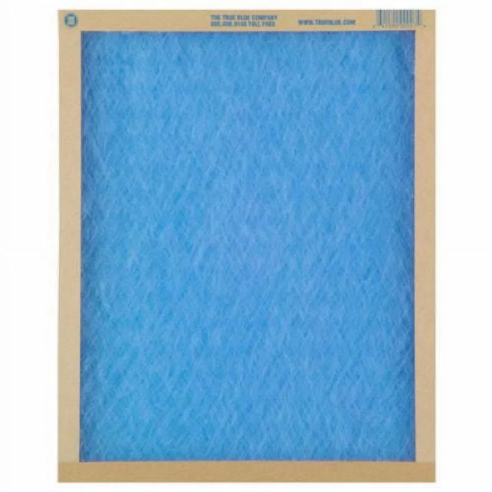 True Blue 122221 22" x 22" x 1" FLatitude Panel Spun Fiberglass Disposable Furnace Air Filter MERV 2 - Quantity of 12