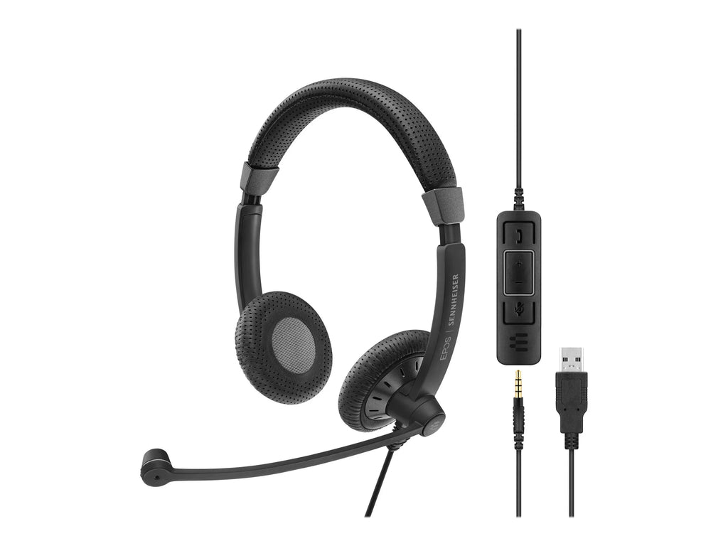 EPOS SC 75 USB MS - Culture Plus Mobile - headset - on-ear - wired - black