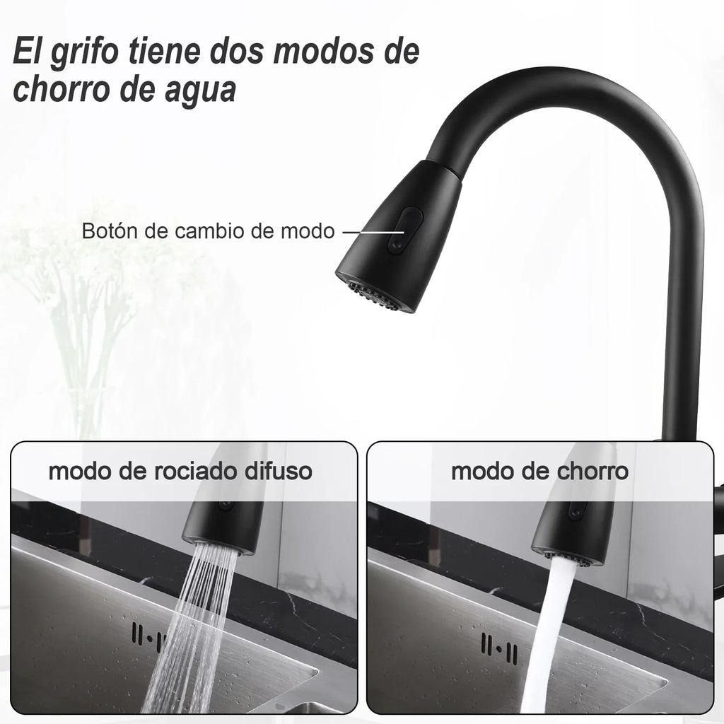Kitchen Faucet with Pull Down Sprayer, High Arc Single Handle Kitchen Sink Faucet with Deck PLatitudee, Commercial Modern Stainless Steel Kitchen Faucets for Kitchen, RV, Bar, Silver