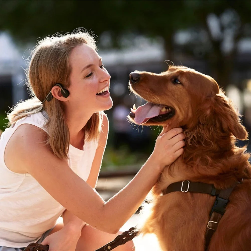Restored Shokz OpenMove Bone Conduction Open Ear Lifestyle/Sport Headphones - Gray (Refurbished)
