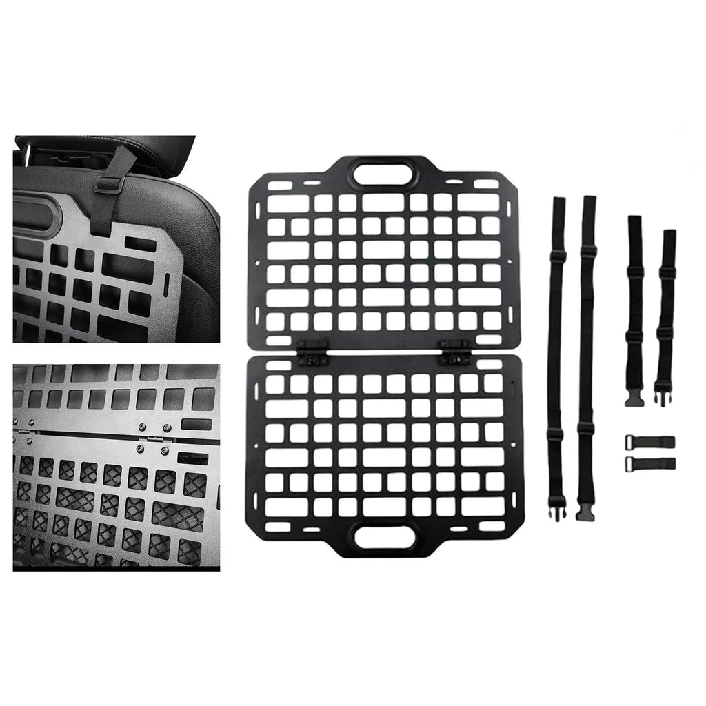 BAOSITY Auto Seat Back Organizer Modular Storage Molle Panel Car Seatback Hanging PLatitudee Auto Seat Panel for Automotive Truck Parts