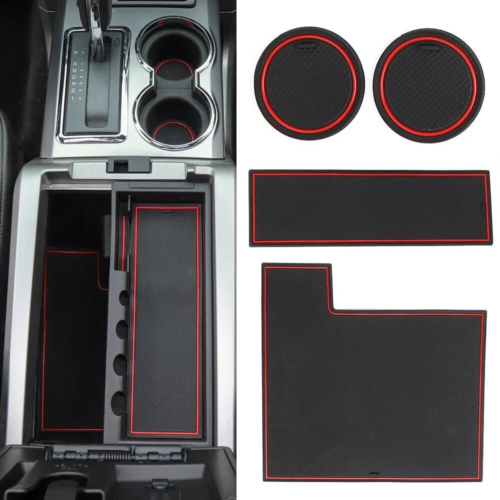 Teledu 25pcs/set Red Non-slip Door Slot Pad Cup Holder Mat