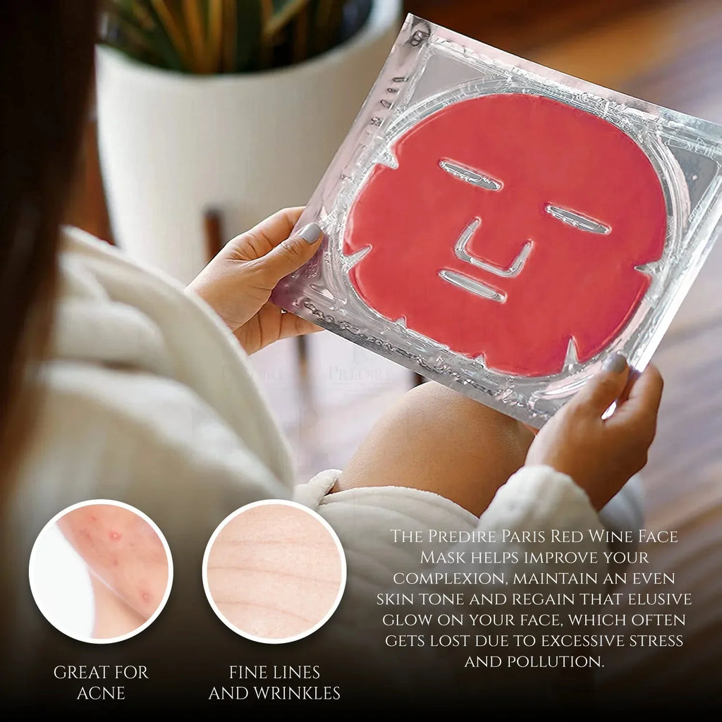 Red Wine Anti-Aging Facial Mask - Single Mask