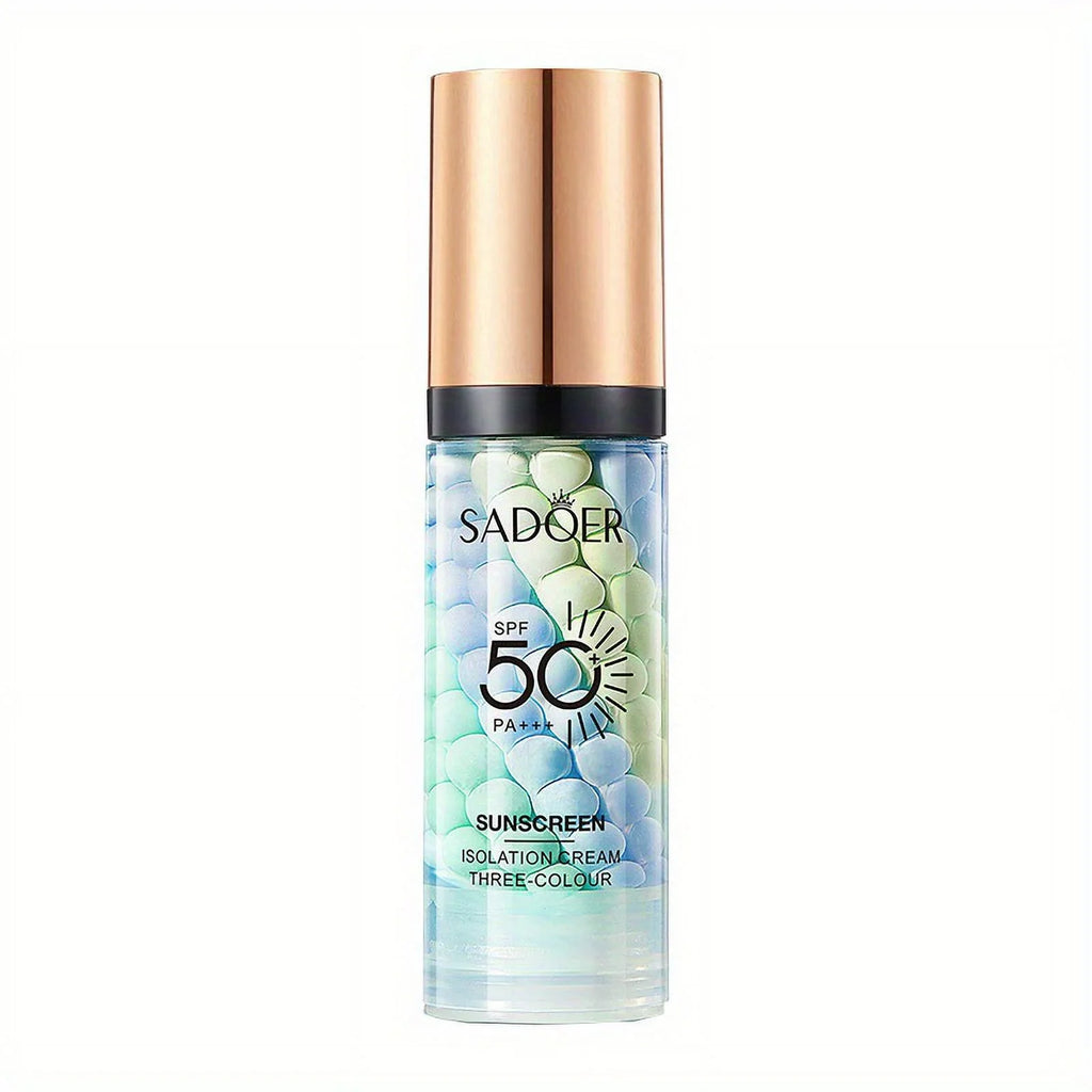 Tri-Color Barrier Cream: Natural Nude Makeup Primer for Skin Tone Rejuvenation & Refreshing Moisturizing