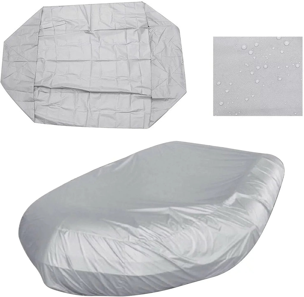 Miumaeov InfLatitudeable Boat Cover Heavy-Duty Waterproof and UV-Resistant Marine Grade Polyester for V-Shaped Hull Professional Type Fishing Boat Speed Boat Bass Boat