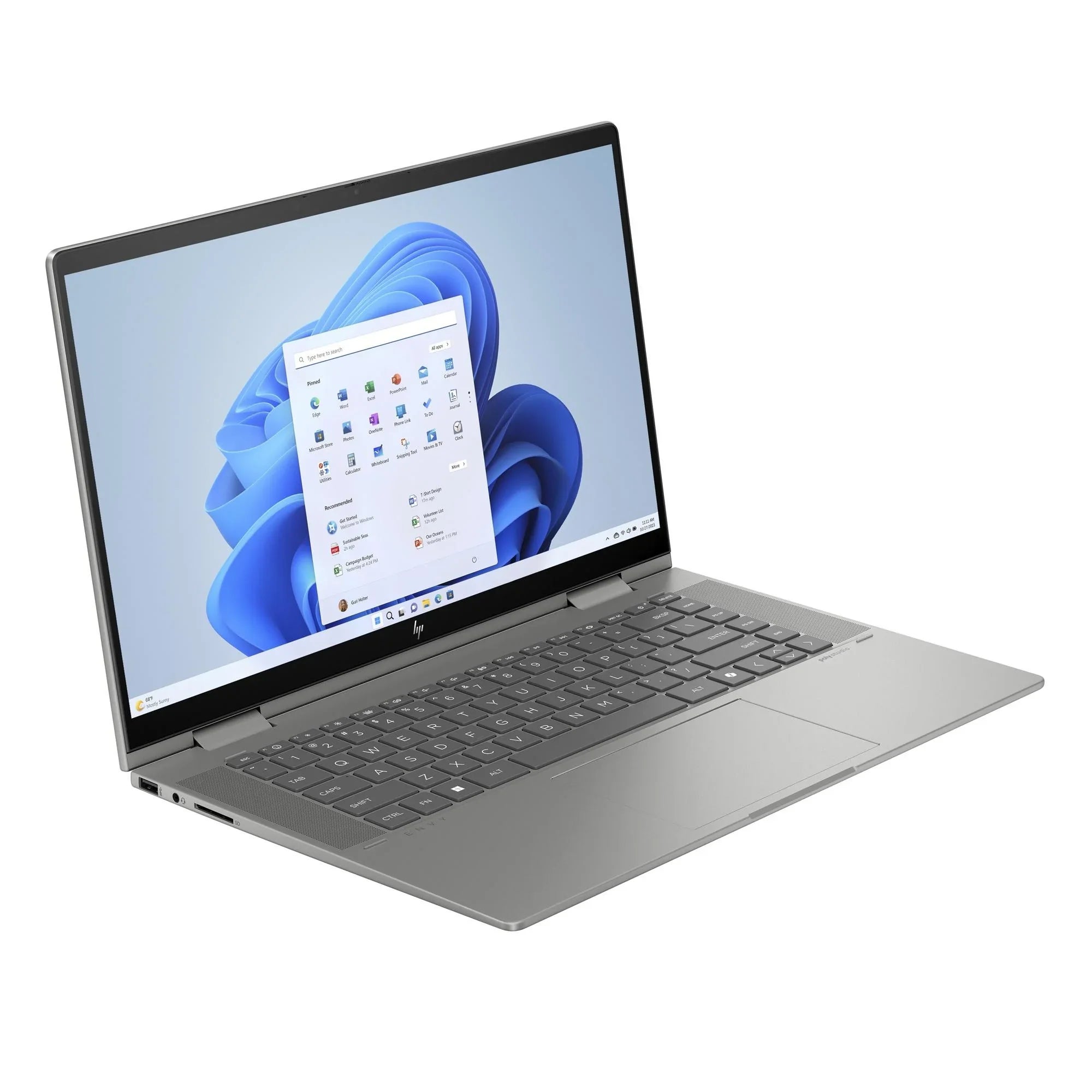 ENVY x360 15-FE1057NR 15.6" FHD Touchdisplay Laptop, Intel Core Ultra 7 155U, 16GB LPDDR5, 512GB SSD, Windows 11 Home, Mineral silver, 9R1M2UA#ABA