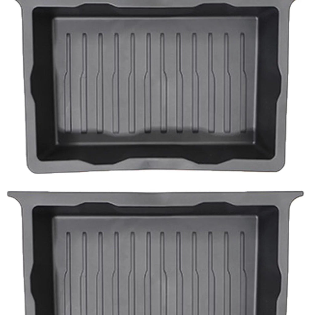 Vehicle under Seat Storage Box Holder Case Underseat Hidden Storage Tray for Accessory 2pcs