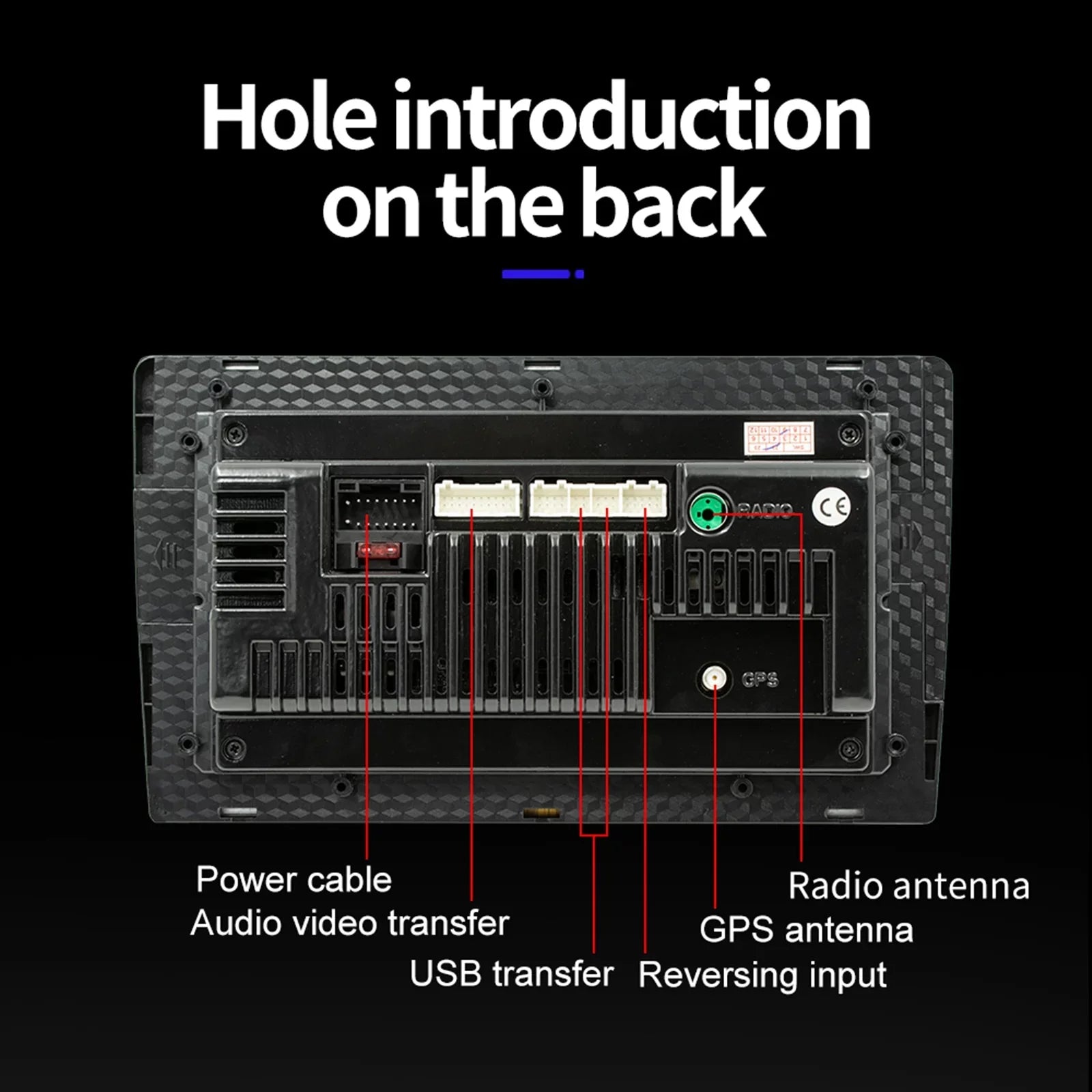 2022 Android 10.1 Inch Touch Screen Double Din GPS Navigate Car Stereo Radio With Bluetooth FM, Mirror Link, Backup Camera(2+16GB)