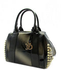 2Chique Boutique Women's Patent Leather Satchel with Side Studs
