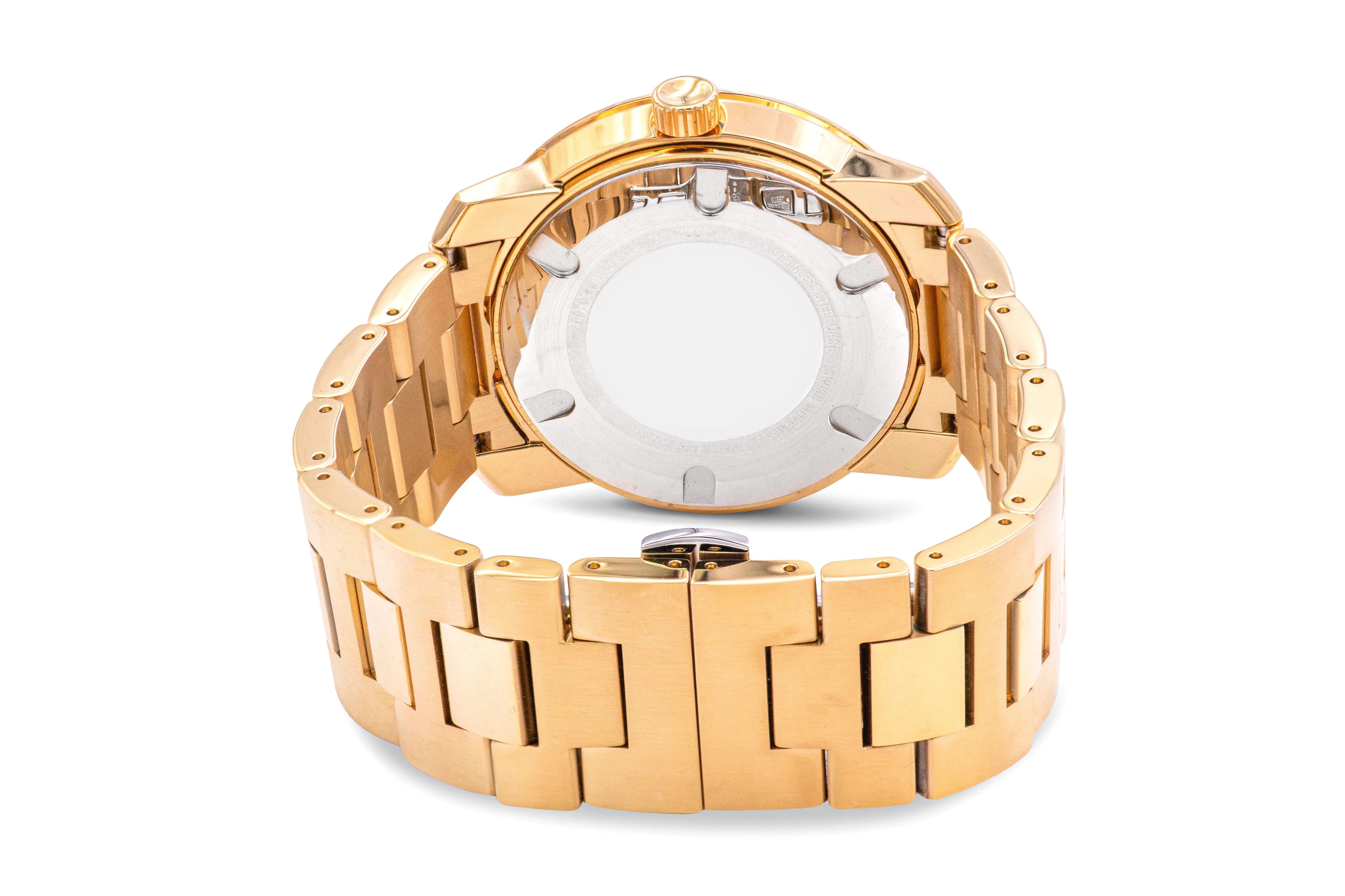 Movado Bold Yellow Gold Ion Stainless Steel Mens Watch 3600665