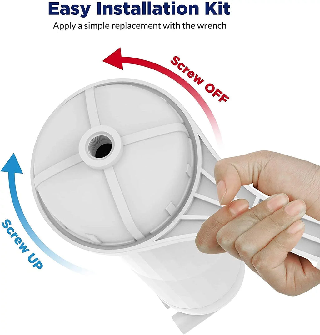 Reverse Osmosis Housing 3012 with 400GPD RO Membrane Water Filter Cartridge, with 1/4" Quick Connector, 3/8" Fitting, Wrench Set