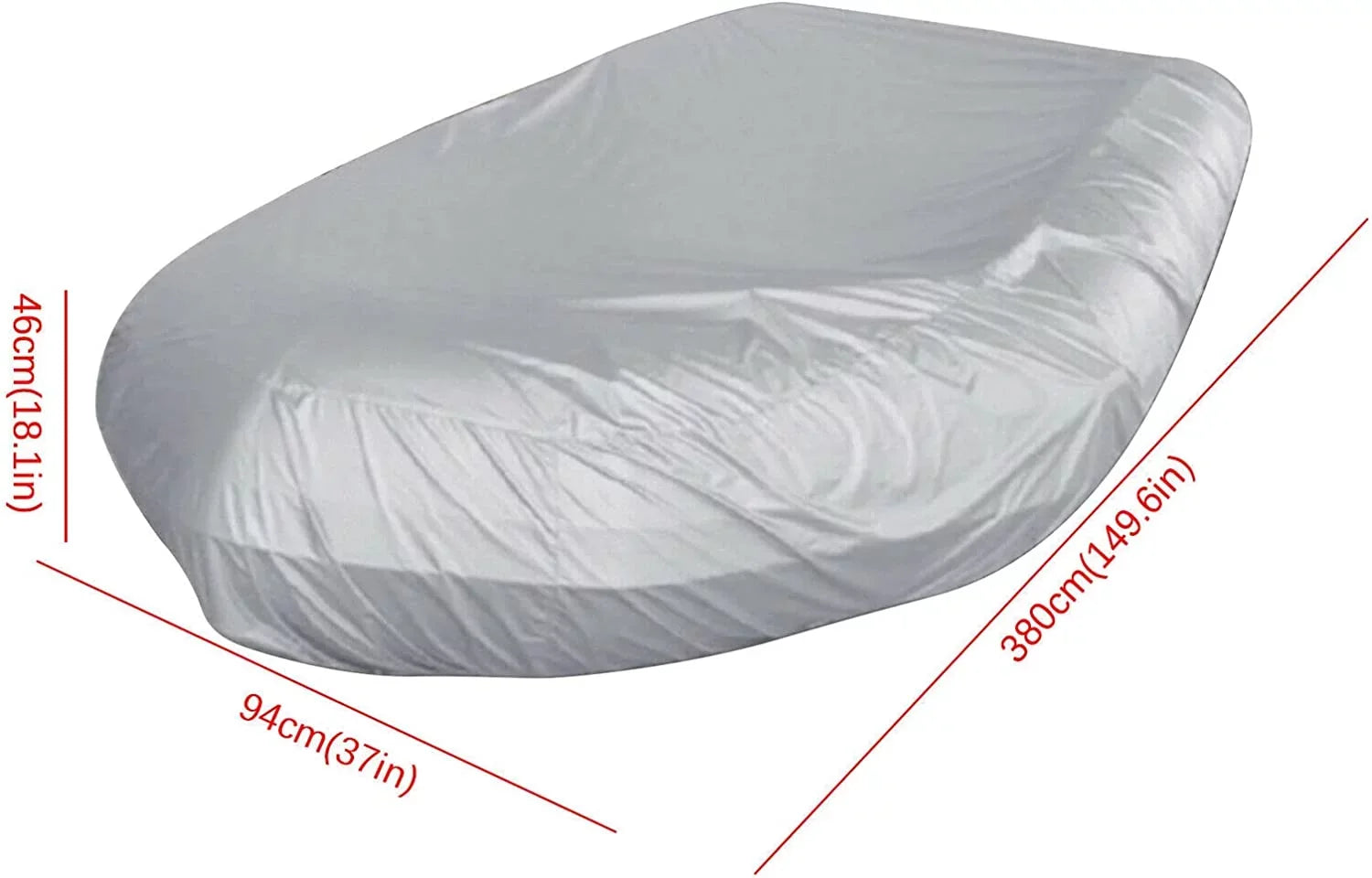 Miumaeov InfLatitudeable Boat Cover Heavy-Duty Waterproof and UV-Resistant Marine Grade Polyester for V-Shaped Hull Professional Type Fishing Boat Speed Boat Bass Boat