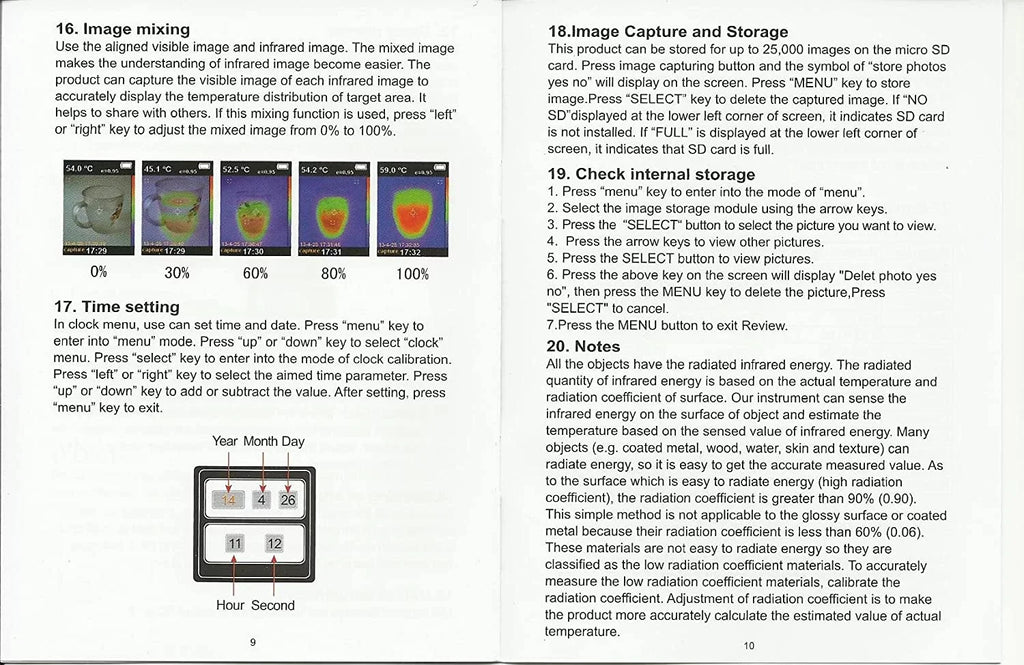 Perfectprime IR0002, Infrared IR Thermal Imager & Visible Light Camera with IR-Black