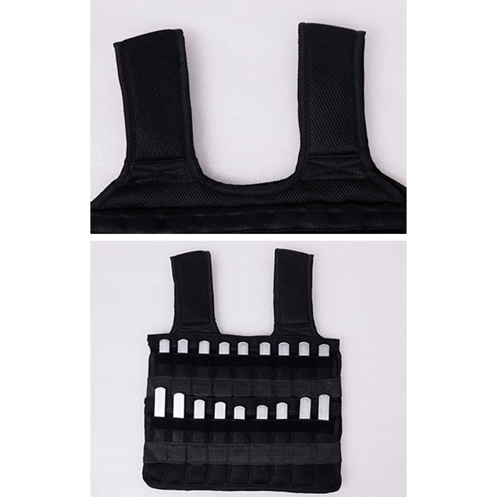 Tnarru Loading Vest Boxing Waistcoat Slim Design Fitness Strength Training Exercise 18 Pockets Empty Clothing Sand Gym Weighted Vest
