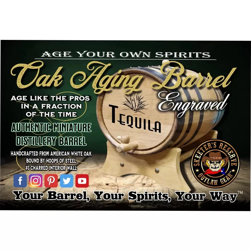 Dad's Sport's Pub (012) - Engraved American Oak Aging Barrel
