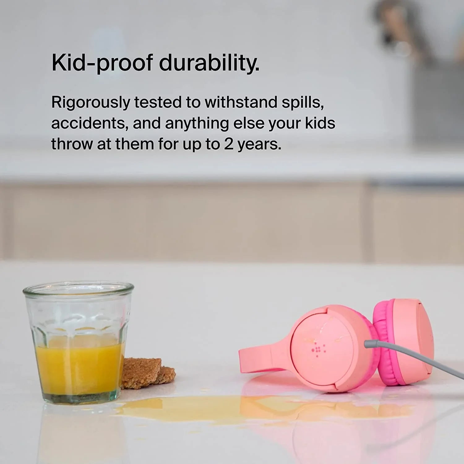 Belkin Soundform Mini - Wired Headphones For Kids With Built-In rophone (3.55mm Audio Cable) - Kids On-Ear Wired