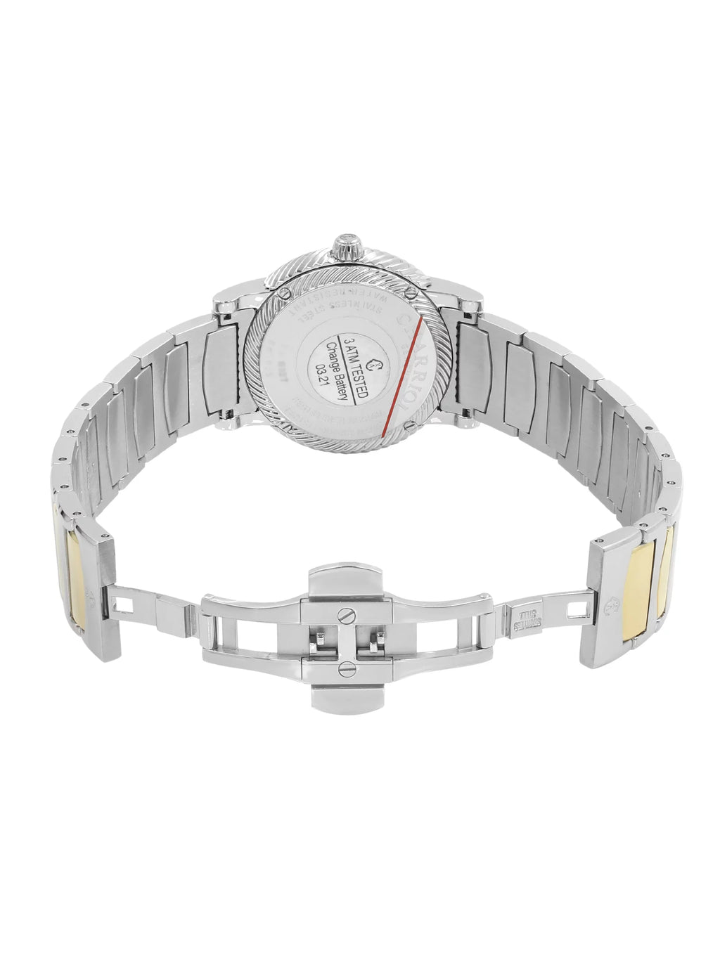 Charriol Parisii MOP 0.40cttw Two Tone Steel Quartz Ladies Watch P33SY2D.921.001