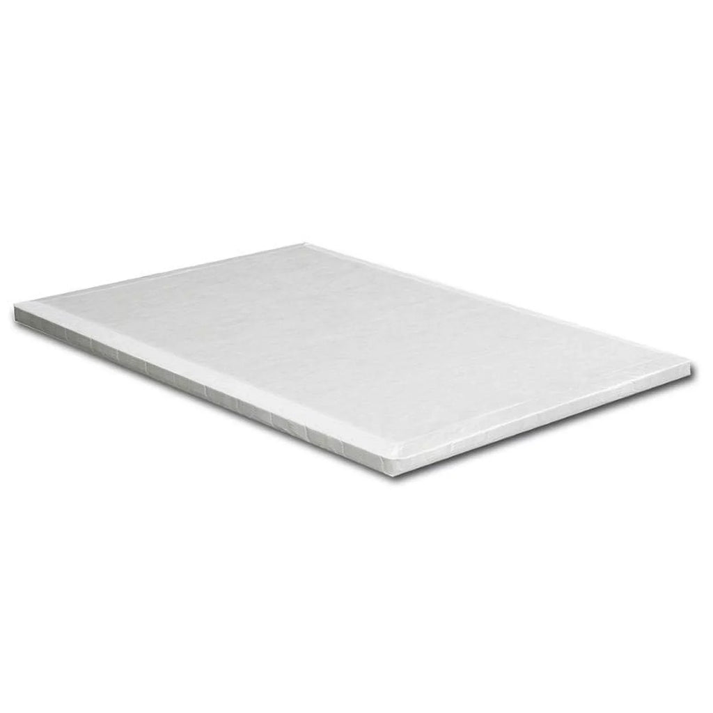Bowery Hill Transitional Fabric 2" King Bunkie Board in White