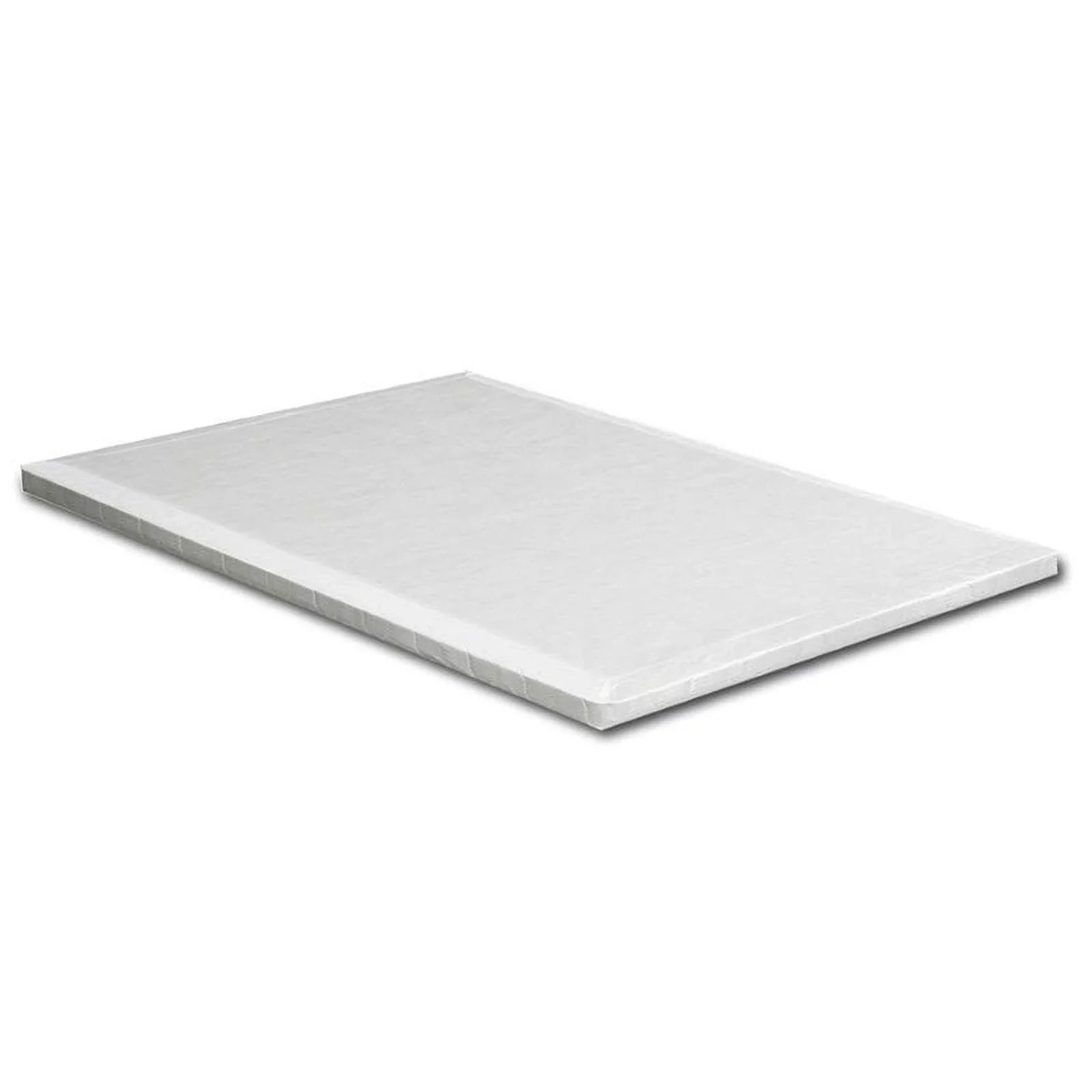 Bowery Hill Transitional Fabric 2" King Bunkie Board in White