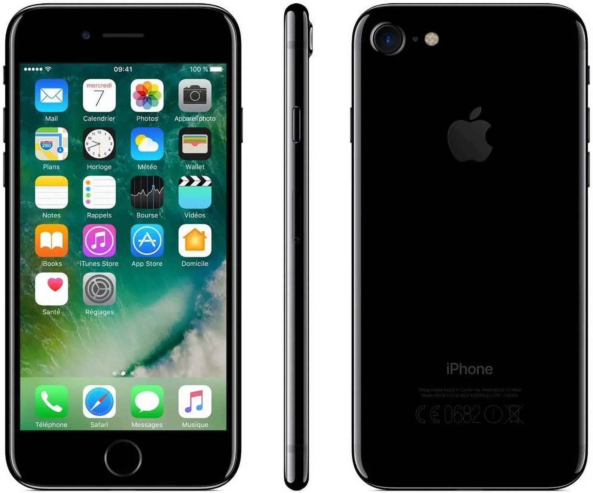 Pre-Owned  iPhone 7- Carrier Unlocked 256GB Jet Black (Fair)