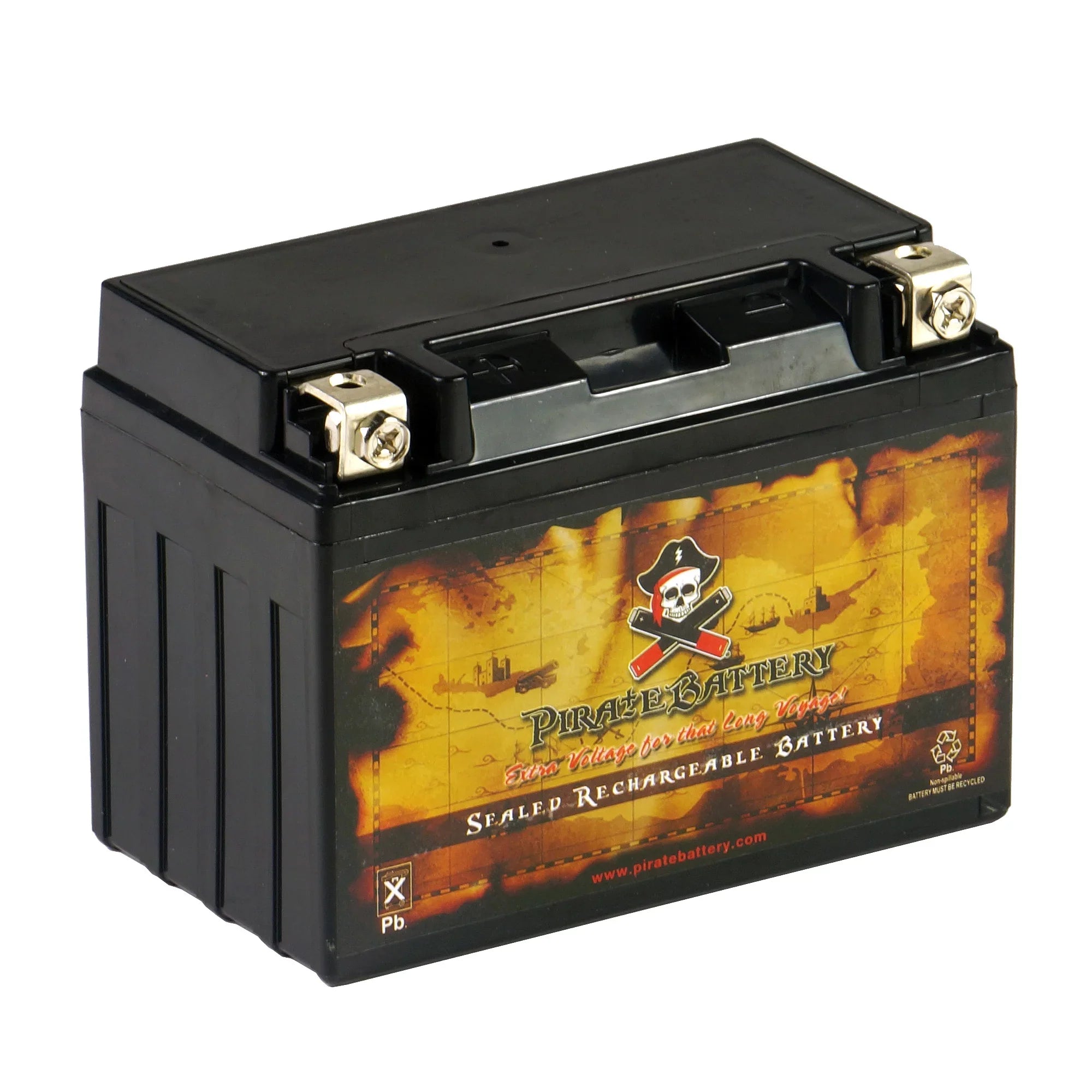 Pirate Battery YTX12-BS (12-BS 12 Volt,10 Ah, 180 CCA) Motorcycle Battery for Suzuki 1200cc Gsf1200 S Bandit 1998