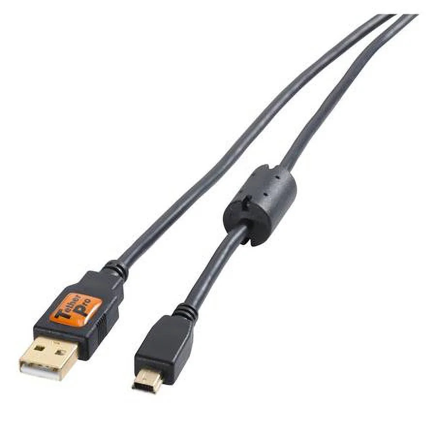 Pro USB 2.0 A Male to Mini-B 5 Pin Cable - 15 Feet - Gold PLatitudeed
