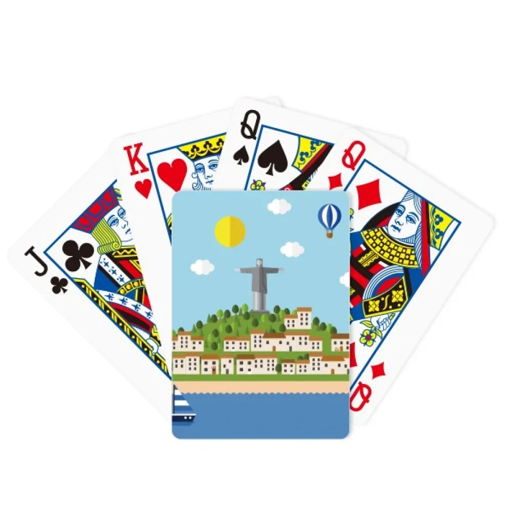 Mount Corcovado Fire Balloon Brazil Poker Playing Magic Card Fun Board Game