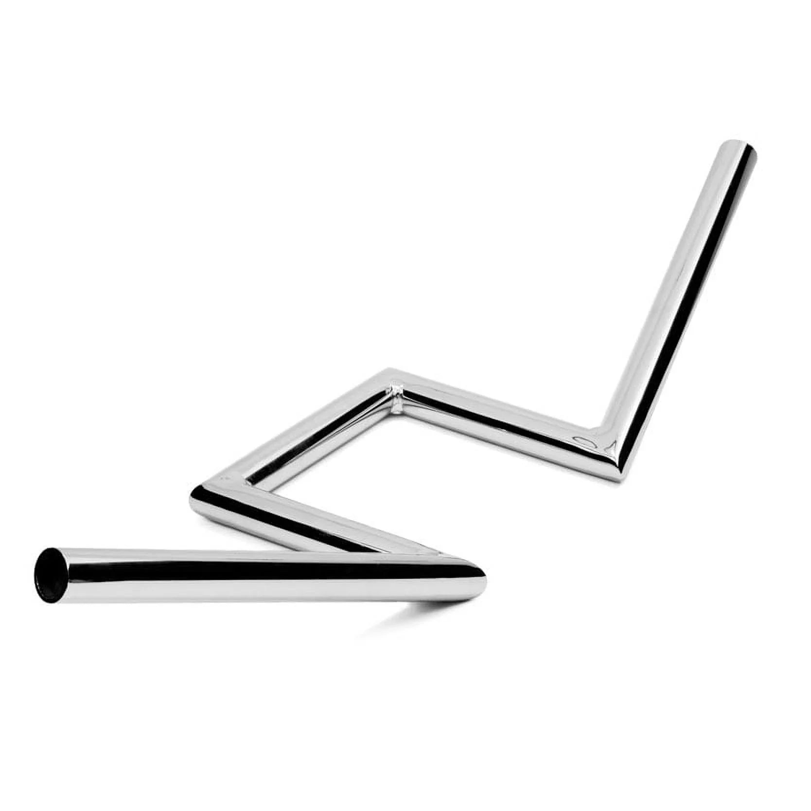 Krator Z Bars Replacement Handlebars Custom Bobber Harley Triumph Chrome 1 Inch Zee Zed Compatible with Kawasaki Vulcan Classic Limited 2000