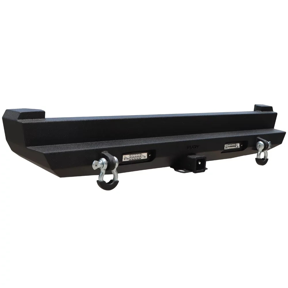 Vijay Steel XJ Rear Bumper with Lights Fits 1984-2001 Jeep Cherokee XJ