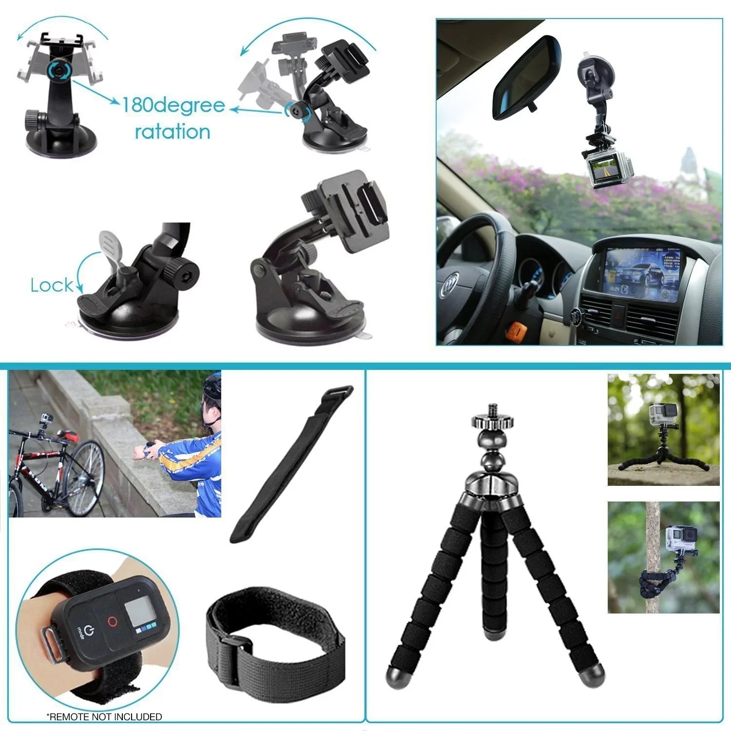 Restored GoPro HERO8 Black Digital Action Camera - Waterproof, Touch Screen, 4K UHD Video, 12MP Photos, Live Streaming, Stabilization - with 50 Piece Accessory Kit - All You Need Bundle (Refurbished)