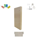 EQCOTWEA Key Cabinet 100 Hooks Lock Box Wall Mount Key Organizer Beige