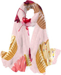 Hyjoy Cupcakes Polka Dot Long Silk Neck Scarf Lightweight Shawl Wrap Scarves for Women Girls