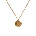 Blue Box Boutique Inc Gold Stainless Steel Leo Zodiac Pendant Necklace for Women, Teens | Horoscope, Birthday Gift